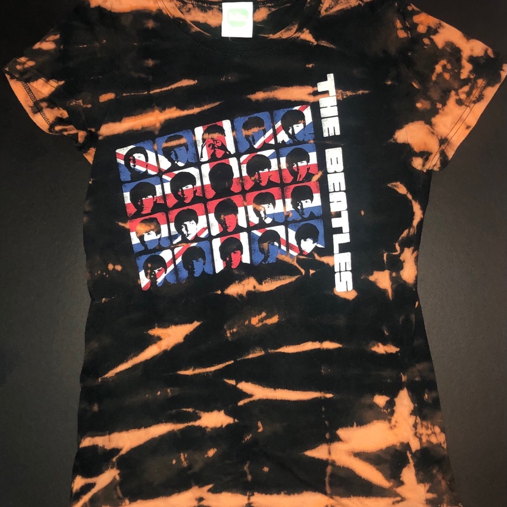 Beatles custom Bleach Reverse Tie Dye.